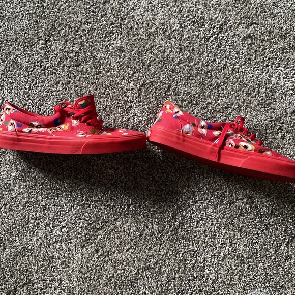 Used limited Red Vans wt. Eyeball Artistry - Picture 2 of 4